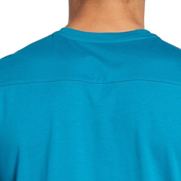 Calibrate Men's TEE Mercerized Cotton Jersey T-SHIRT XL Top NEW Blue LAST ONE! - Picture 7 of 14